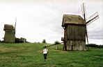 Skansen w Dziekanowicach - wiatrak kolarz