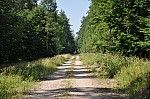 Nasyp nieczynnej kolei Ostrda - Miomyn.