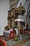 Poskinia. Gotycki koci parafialny p.w w. Katarzyny.