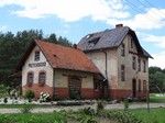Lasem dotarliśmy do Przychodzka, gdzie zeszliśmy ze szlaku do dawnej stacji kolejowej.