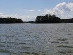 Było gorąco, jezioro Lutol zachęcało żeby z niego skorzystać.