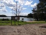 Było gorąco, jezioro Lutol zachęcało żeby z niego skorzystać.