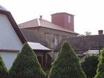 Maszerując przez Trzciel jeszcze raz zerknęliśmy na tutejsze zabytki: synagoga przerobiona na remizę strażacką.