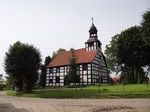 Gorzyca, szachulcowy kościół p.w. Serca Pana Jezusa.