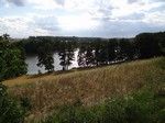 Wzgórza koło Góry, widok na jezioro Widzno.
