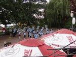 Ośrodek OSiR Sieraków, dodatkową atrakcją była tego wieczora orkiestra dęta z Grodziska Wielkopolskiego.