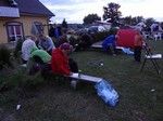 Stajkowo. Po godzinie 21, prawie po ciemku, zorganizowano konkurs krajoznawczy, w którym w końcu wziąłem udział.