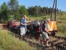 O 18-tej czekaa na nas kolejna, zapowiedziana wczeniej atrakcja - przejazd drezynami. 