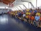 Uroczysto zakoczenia rajdu odbya si na hali sportowej.