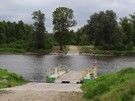 Drohiczyn. Chwilę po pół do dziewiątej byliśmy przy promie.