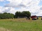 Dochodząc do Grodziska trafiliśmy na ćwiczenia miejscowej OSP.