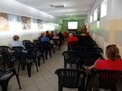 Węgrów. Na godzinę 18-tą zapowiedziana została prezentacja multimedialna, którą prowadzili kierownicy naszej trasy.