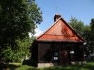 ... i na końcu trasy cmentarz ewangelicki z najstarszym w dawnym woj. siedleckim modrzewiowym kościołem z 1679 roku.