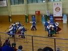 Najpierw w hali sportowej obejrzeliśmy rewelacyjny występ zespołu ludowego.
