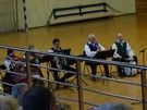 Najpierw w hali sportowej obejrzeliśmy rewelacyjny występ zespołu ludowego.