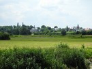 Warta. Widok na miasto z drogi do mostu.