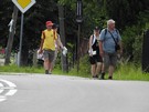 Rossoszyca. Turyci schodz z trasy.