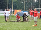 Zgierz. Przygotowania do ogniska.