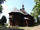 W Probołowicach podeszliśmy do drewnianego kościółka pw. św. Jakuba z 1759 r.