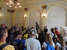 Chroberz. Obeszliśmy cały pałac Wielopolskich wysłuchując ciekawych opowieści przewodnika.