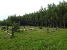Chmielowice. Na skraju lasu minęliśmy miejsce ogniskowe...