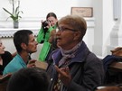 Święty Krzyż. Oprowadzani przez przewodniczkę zwiedziliśmy klasztor.