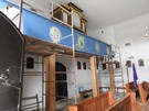 Mieliśmy szczęście, trwały akurat prace nad renowacją chóru i kościół był otwarty.