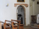 Mieliśmy szczęście, trwały akurat prace nad renowacją chóru i kościół był otwarty.