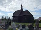 Olszowa. Barokowy drewniany kościół pw. Matki Boskiej Śnieżnej.