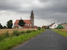 Ligota Bialska. W centrum znajduje się neogotycki kościół pw. św. Stanisława Biskupa i Męczennika oraz...