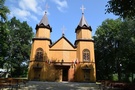 Mikaszówka. Podeszliśmy do drewnianego kościoła pw. św. Marii Magdaleny.