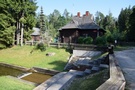 Śluza Perkuć. Domek śluzowego, w tym wypadku pani śluzowej.