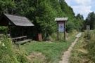 BPN. Koniec szlaku łącznikowego do kładki.