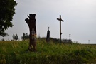 W Szuszalewie skręciliśmy na chwilę do widocznych na wzgórzu krzyży przydrożnych.