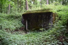 Trzyrzeczki. Od naszego przewodnika usłyszeliśmy historię schronu, również tą bardzo współczesną.<br />Schron do ognia czołowego (OPDOT). Uzbr. 2 x armata 45 mm (DOT-4), 1 x ckm (NPS-3).
