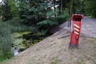 Ołobok... do pierwszego mostu rolkowego (uchylno-przesuwnego) K603a z zachowaną barierą przeciwpancerną.