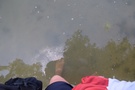 W Rybakówku... i zejścia na plażę, było moczenie nóg.