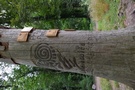 Lubniewice. Zaraz po konsumpcji, przez "Park Miłości" z mostkiem i erotycznymi rzeźbami...