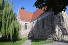 Moryń. Obejrzeliśmy wybudowany z kamieni granitowych romański kościół pw. Ducha Świętego.