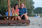 Myślibórz. Wróciliśmy posiedzieć wieczorem na plaży...