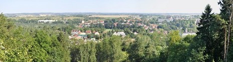 Lidzbark, widok z Krzyowej Gry