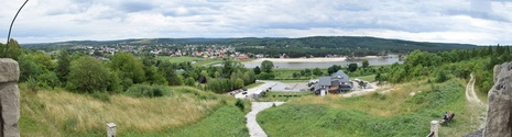 Krasnobrd, panorama z wiey widokowej.