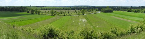 Strosko. Po wejciu na strom skarp do Stroska pikna panorama doliny Warty. 27.05.2017.