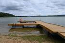 Gudowo. Opustoszała plaża.