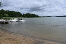 Gudowo. Opustoszała plaża.