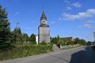 Gdy wchodziliśmy do Gudowa wyszło już słońce. Postanowiliśmy z tego skorzystać i podeszliśmy kościoła pw. św. Barbary z końca XVII w.